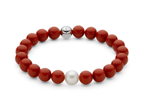 Bracciale Miluna Terra E Mare in Argento Pasta di corallo PBR3660 - PBR3660